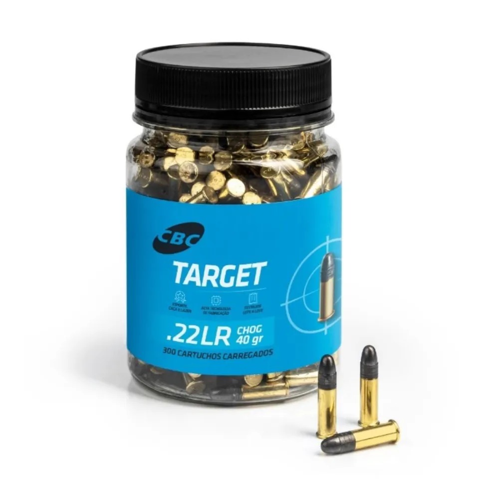MUNIÇÃO CAL. 22 LR CBC TARGET CHOG 40gr