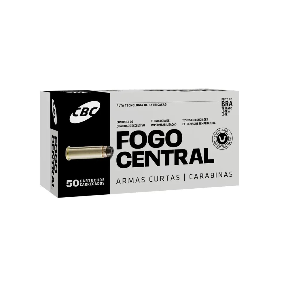 Munição CBC Calibre .357 Magnum EXPP 158gr