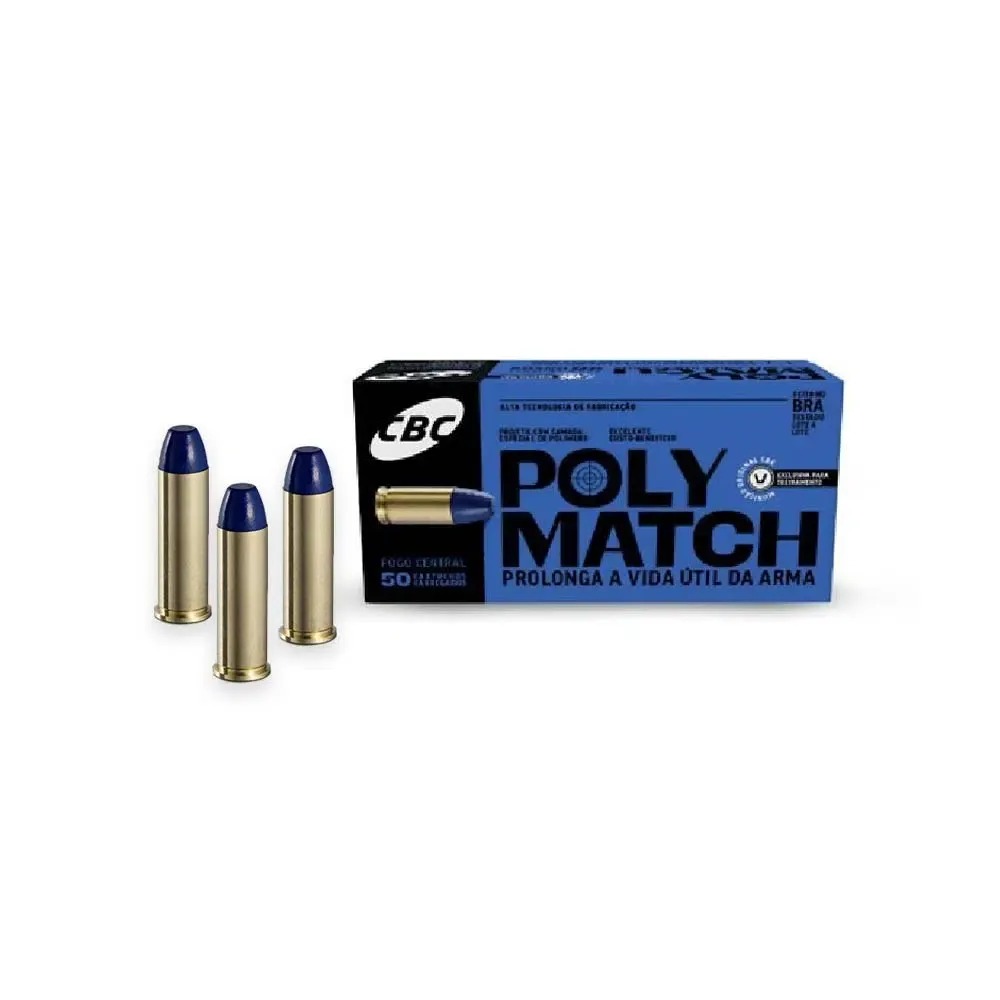 Munição CBC 357 Mag LPC PolyMatch 158gr